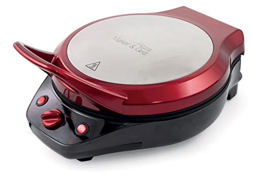 Galileo Casa 2192057 Pizza Grill 1200W Apertura 180 Gradi, Rosso