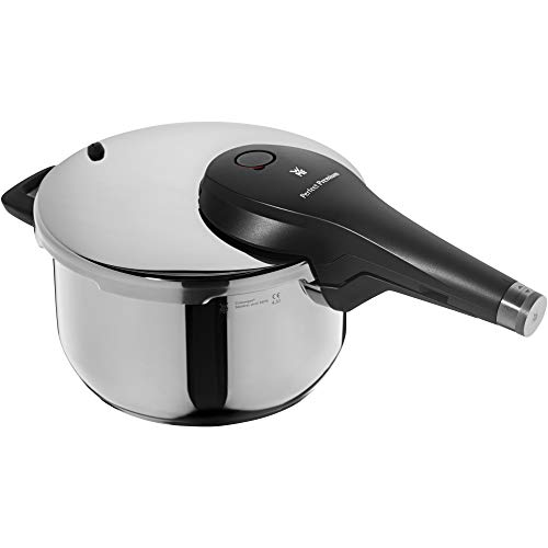 Wmf Perfect Pentola A Pressione Premium 4,5L Cromargan Acciaio Inox Lucidato 2 Livelli Di Piano All In One Manopola Per Induzione, Lavabile In Lavasto