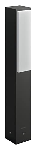 Philips Led Stratosphere Palo Da Esterno, 42 Cm, Luce Bianca Fredda, Grigio Scuro [Classe Di Efficienza Energetica A++]