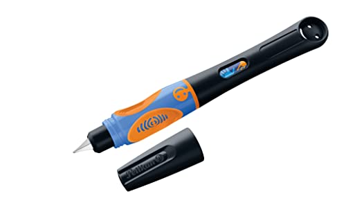 Pelikan Penna Stilografica Scuola Prodotti Per Ufficio, Acciaio Inossidabile, Neon Black, Linkshänder