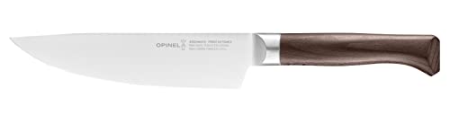Opinel Les Forgés 1890 - Coltello Da Chef Piccolo In Acciaio Forgiato, Lama 17 Cm, Manico Ergonomico In Legno Di Faggio, Coltello Da Cucina, Fabbricat
