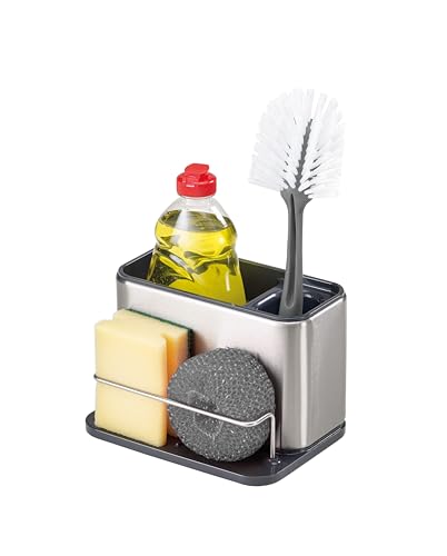 Joseph Joseph Surface Organizer Per Lavello Da Cucina, Cestello Porta Spugne, Detersivo, Acciaio Inox