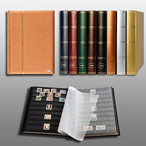 Prophila Edizione Metallica Classificatori 60 Pagina Pagine Nere, Bronzo Colori