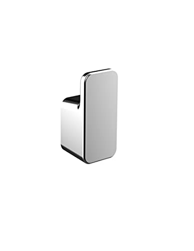 Emco Art 167500100 - Gancio Porta Asciugamani Cromato Da Parete, Per Wc Ospiti, Lunghezza 24 Mm, Colore: Grigio