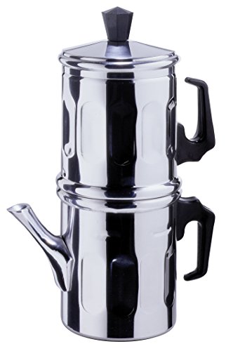 Ilsa Caffettiera Napoletana Allum.Tz.3, Alluminio, Silver, 3 Tazze