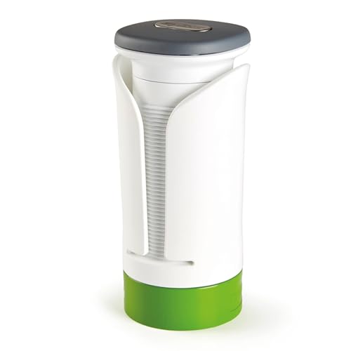 Zyliss E900025 Spiralizzatore Di Verdure Manuale, Plastica, Bianco, Grigio, Verde, Tagliaverdure A Spirale Per Cetriolo, Zucchine, Carote, Patate E Ve