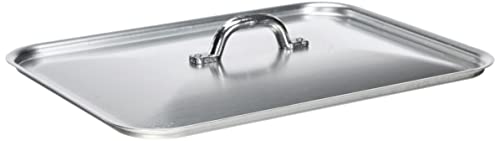 Pentole Agnelli Family Coperchio Rettangolare, Alluminio, Argento, 32X23 Cm