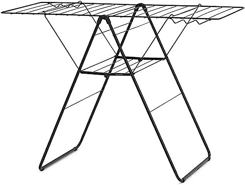 Brabantia Stendibiancheria, Acciaio, Nero Opaco, 20 Metri, 403408