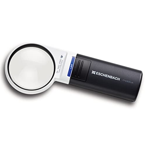Eschenbach Lente D'Ingrandimento Con Illuminazione A Led Mobiluxled, Ingrandimento: 5 X Dimensioni Della Lente: (Ø) 58 Mm