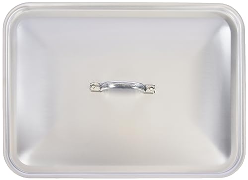 Pentole Agnelli Family Coperchio Rettangolare, Alluminio, Argento, 35 X 26 Cm