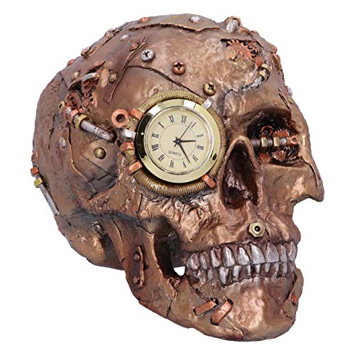 Nemesis Now - Statuetta A Scheletro Con Teschio In Bronzo, 19 Cm
