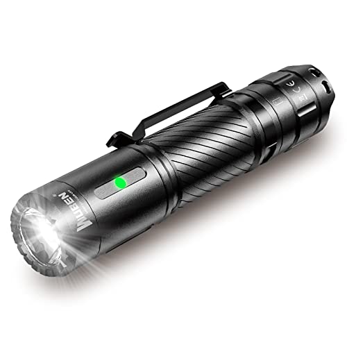 Wuben C3 Torcia Led Ricaricabile Usb, 1200 Lumens Torcia Led Alta Potente Professionale, Mini Torcia Tattica Militare, 6 Modalità Ip68 Impermeabile Ta