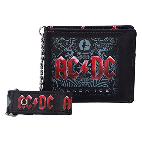 Nemesis Now Raccoglitore E Catena In Rilievo Con Licenza Ufficiale Ac/Dc Black Ice Album, Poliuretano, Nero, 11 Cm
