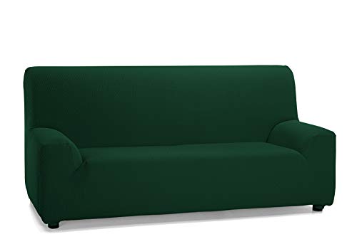 Martina Home Tunez, Copridivano Elastico, Tela (50% Poliestere, 45% Cotone, 5% Elastan), Bottiglia Verde, 3 Posti (180-240 Cm Larghezza)