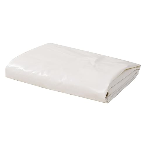 Vidaxl Telone 650 G/M² Resistente All'Acqua Anti Uv Antistrappo Con Occhielli In Metallo Incerato Rivestimento Pvc Telo Protezione 6X8 M Bianco