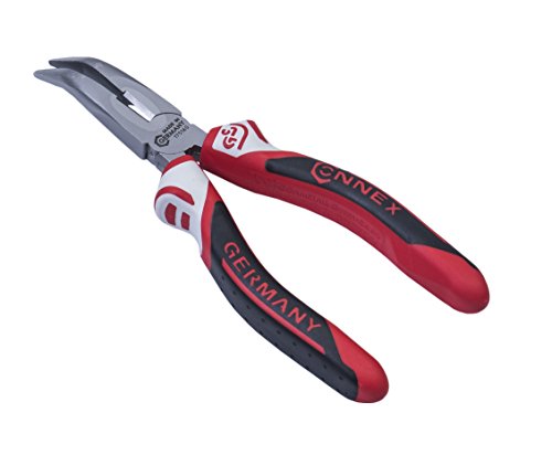 Connex Coxt175160 - Pinza Becchi Semitondi Curvi, 160 Mm, In Acciaio Speciale Per Utilizzo Professionale, Impugnatura Ergonomica Con Rivestimento Prem
