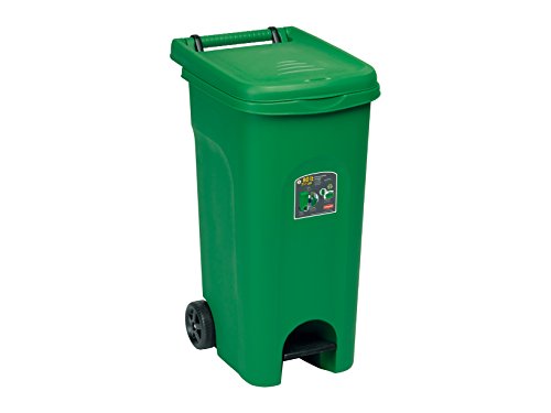 Bidone Eco System 80 Lt Con Peda Verde