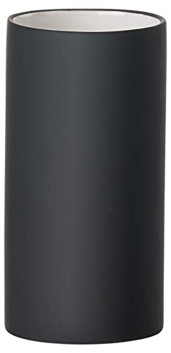 Zone Denmark Solo - Portaspazzolino In Porcellana, 12,2 Cm, Colore: Nero