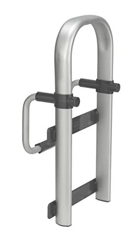 Wenko Vasca Da Bagno Aiuto Entrata Secura Premium - Maniglione Di Sicurezza, Regolabile, Alluminio, 25.5 X 51 X 17.5 Cm, Argento Opaco