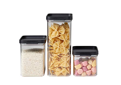 Mepal - Set Di 3 Contenitori Da Cucina Omnia - Contenitori Con Coperchio Adatti Alla Credenza E Al Ripiano - Organizzazione E Conservazione Degli Alim