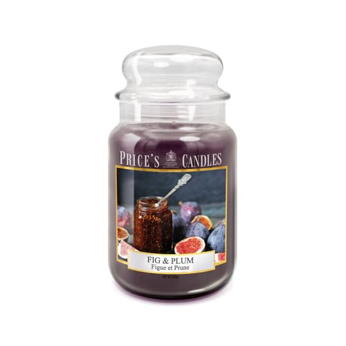 Price'S Candles - Candela In Giara Grande Fig & Plum - Durata Fino A 150 Ore Di Combustione
