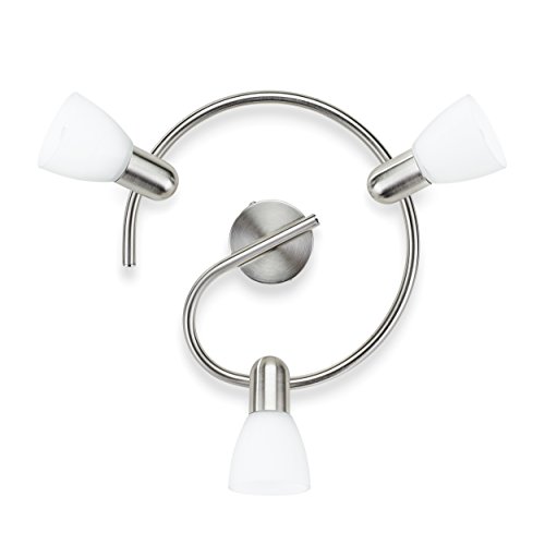 Philips Lighting Burlap, Lampada A Faretti, A Spirale, 40Watt, 3 Luci Orientabili, Grigio