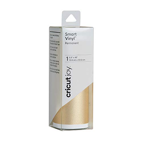 Cricut Shimmer Smart Vinyl Brillante – Permanente, Pvc, Gold, For Joy