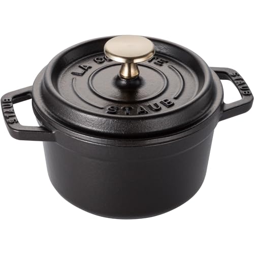 Staub La Cocotte Casseruola, Ghisa, Nero, 14 Cm