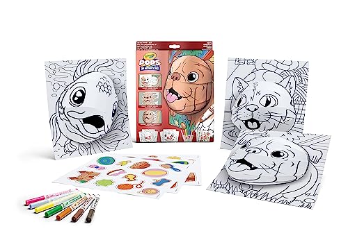 Crayola Pops - Set Attività 3D, Per Colorare E Creare Disegni In 3D, Attività Creativa E Regalo Per Bambini, Soggetto Cuccioli, Da 6 Anni, 04-2804