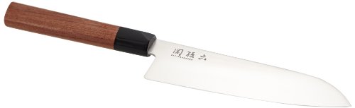 Kai Europe Mgr-170U Seki Magoroku Red Wood - Coltello Santoku, Lama Da 17 Cm, Manico In Legno Rosso