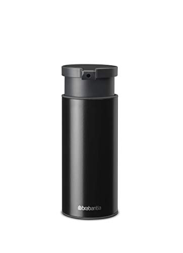 Brabantia Dispenser Per Sapone A Mano, Misura M, Nero Opaco