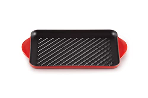 Le Creuset Grill Rettangolare Tradition In Ghisa Vetrificata, 32 Cm, Ciliegia, 20202320600460