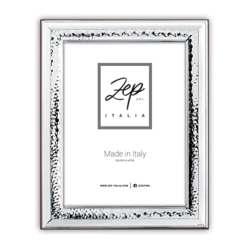Zep Srl Cornice Trevi Da Tavolo In Silver Plated Per Foto 15X20, Posizionabile Anche Orizzontalmente.Placcata Argento.Made In Italy