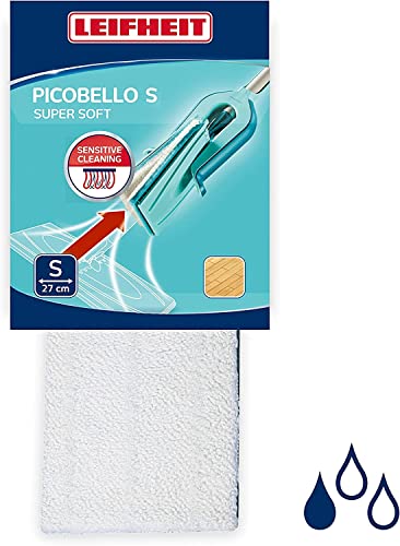Leifheit 56609 Picco M Straccio Morbido Parquet, Sintetico, Blu, S