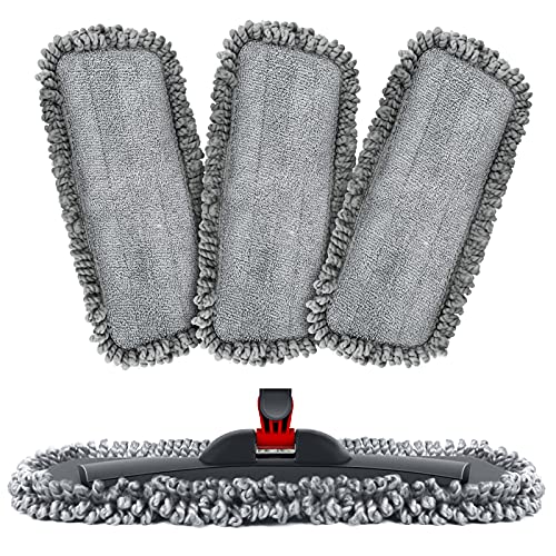 Homgif Panni Per Mop, 3 Pezzi Copri Mop Microfibra Per Tutti I Tipi Di Pavimento, Copri Mopper Pavimento 44X19Cm Per Tutti I Mop Spray E Mop Reveal, P