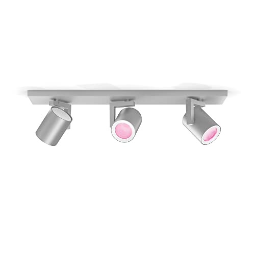 Philips Hue White And Color Ambiance Argenta Faretto Smart, 3 Punti Luce, Gu10, 3X5.7W, Bianco