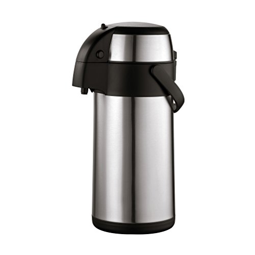 Axentia 116710 - Dispenser Termico Con Rubinetto, Acciaio Inox, 3 Litri, Argento/Nero, 35 X 15 X 15 Cm