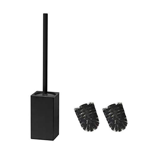 Bgl Scopino Per Wc Nero, In Acciaio Inox, Porta Scopino Quadrato (Nero)