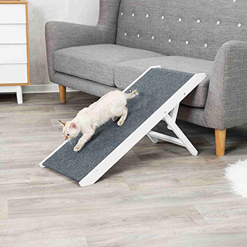 Trixie 39375 - Rampa Regolabile In Altezza, 36 X 90 Cm, Colore: Bianco