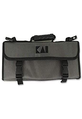 Kai Europe Dm-0781 - Borsa Porta Coltelli Shun, Nero / Grigio, Misura Piccola