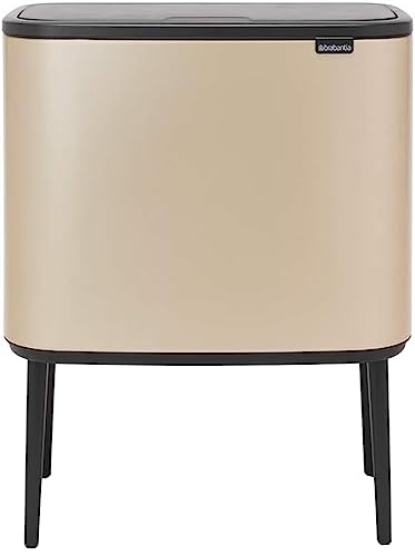 Brabantia Bo Touch Bin Riciclaggio, Metallic Gold, 3 X 11L