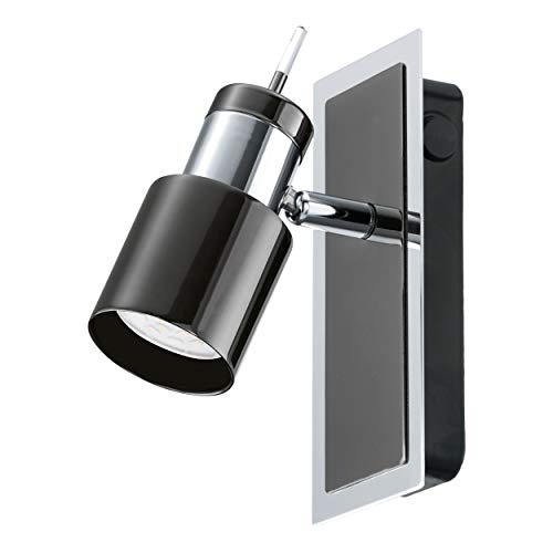 Eglo 30832 Faretto Faretto D'Illuminazione Da Superficie Nero, Acciaio Inossidabile Gu10 Led A+