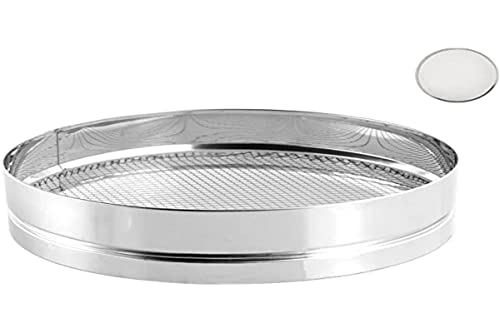 Pinti Inox Pintinox Setaccio Inox Pesce Cm30 Foro 6X6 Utensili Da Cucina, Acciaio Inossidabile