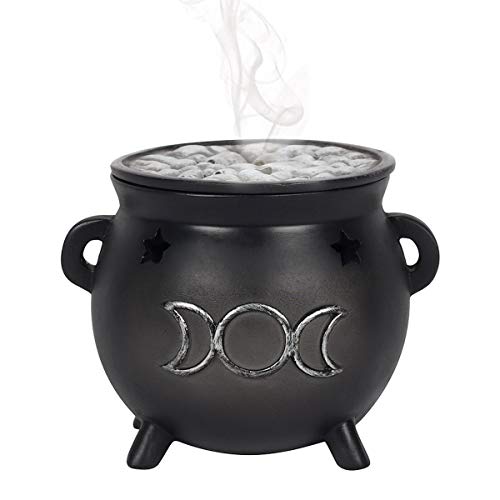 Triple Moon Incense Cone Cauldron Burner (18/36)