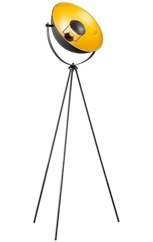 Home Sweet Home Classico Lampada Da Terra | Letal | 66/66/148Cm | Nero/Oro | Lampada Da Terra | Con Sorgente Luminosa Led E27 9W 806Lm 2700K | Con Int