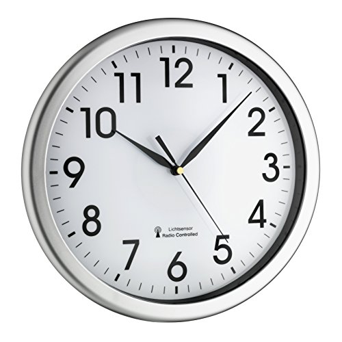 Tfa-Dostmann Tfa 60.3519.02 Corona Funk - Orologio Da Parete, Argento