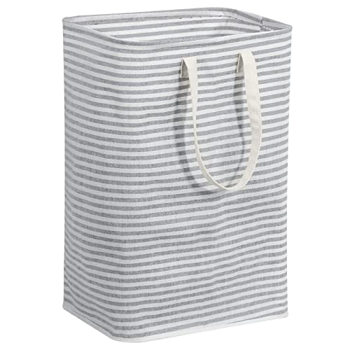 Lifewit 75L Cesta Portabiancheria In Tessuto Tc E Rivestimento Impermeabile Pe Cesta Portaoggetti Per La Biancheria, Grigio