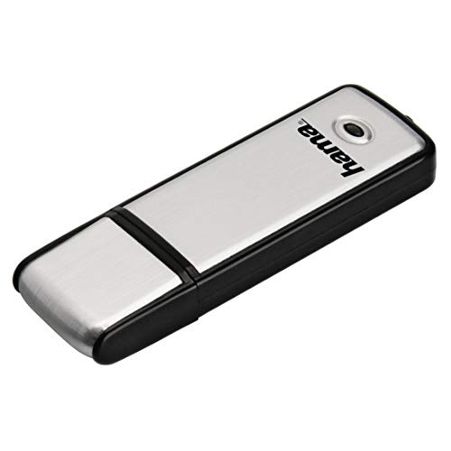 Hama - Chiavetta Usb 64Gb 2.0 Fancy, Colore: Nero/Argento