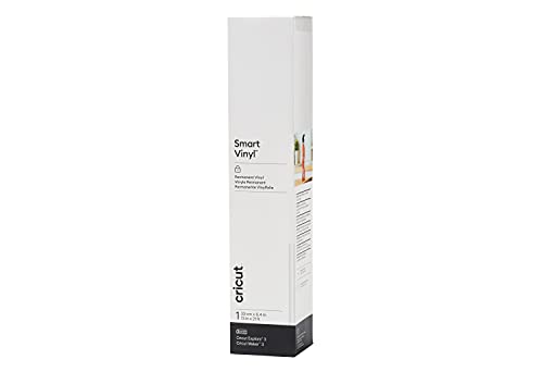 Cricut Smart Vinyl Permanent | 1 Sheet | 33Cm X White, Vinile, 6.4M (21Ft), 6 Unità