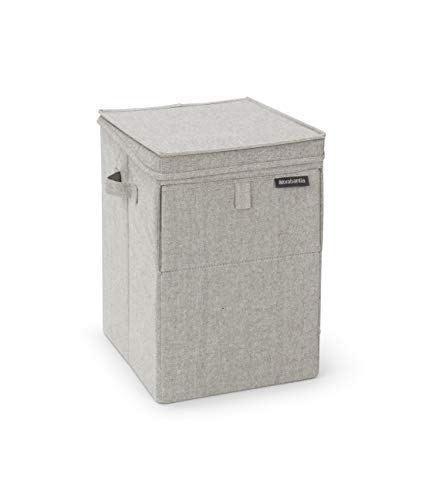 Brabantia - Portabiancheria Impilabile - Salvaspazio Per La Separazione - Apertura Frontale E Superiore - Facile Da Riempire E Svuotare - Ampio Volume